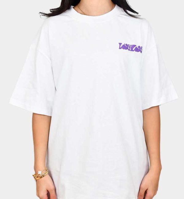 Nouma Tanoma Oversized T-Shirt Purple on White - Image 3