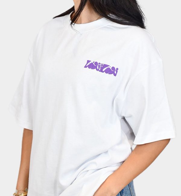 Nouma Tanoma Oversized T-Shirt Purple on White - Image 2