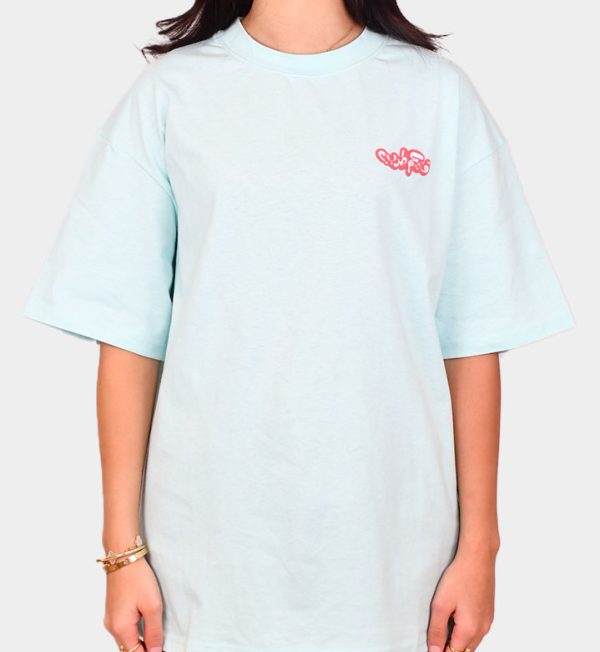 Samra Bayda Oversized T-shirt Baby Blue - Image 2