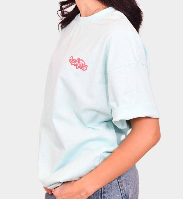Samra Bayda Oversized T-shirt Baby Blue - Image 3