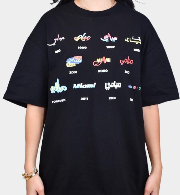 Miami Album Oversized T-Shirt Black