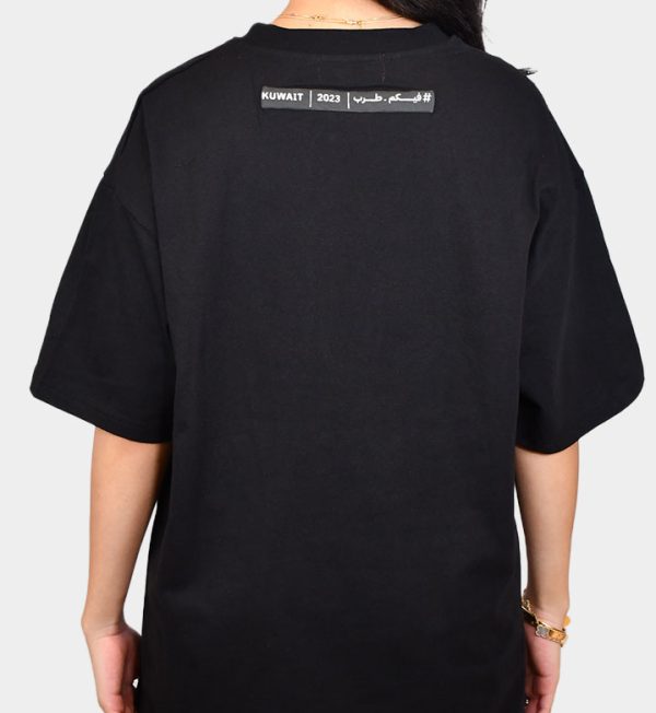 ⁦Miami Album Oversized T-Shirt Black⁩ - الصورة ⁦3⁩